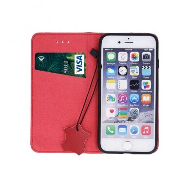 Samsung S10 Lite/A91 juodas odinis GENUINE dėklas 3