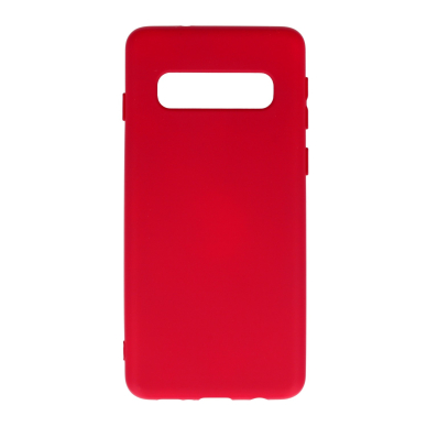 Samsung S10 raudona SILICONE LITE nugarėlė