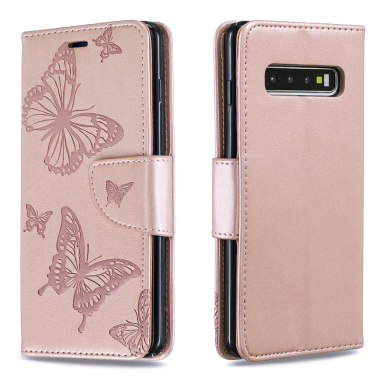 Samsung S10 rausvas Tracy K.FLEXI dėklas Drugeliai 3