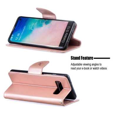 Samsung S10 rausvas Tracy K.FLEXI dėklas Drugeliai 4