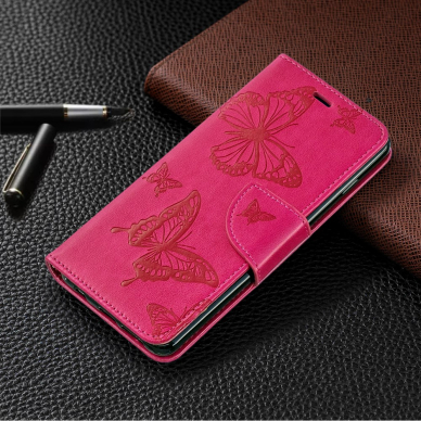 Samsung S10 rožinis Tracy K.FLEXI dėklas Drugeliai 6