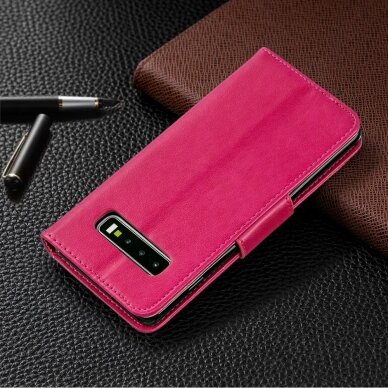 Samsung S10 rožinis Tracy K.FLEXI dėklas Drugeliai 7