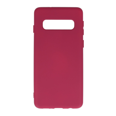 Samsung S10 tamsiai rožinė SILICONE LITE nugarėlė