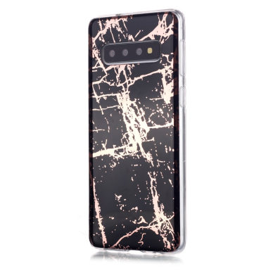 Samsung S10 Tracy nugarėlė Black&gold Marble 1