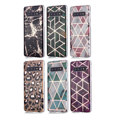 Samsung S10 Tracy nugarėlė Black&gold Marble 5