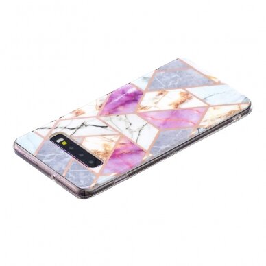 Samsung S10 Tracy nugarėlė Geometric marble pink 2