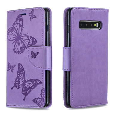 Samsung S10 violetinis Tracy K.FLEXI dėklas Drugeliai 3