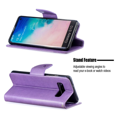 Samsung S10 violetinis Tracy K.FLEXI dėklas Drugeliai 4