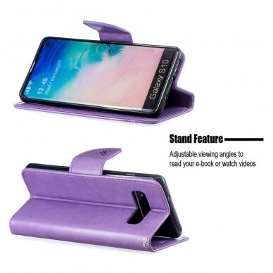 Samsung S10 violetinis Tracy K.FLEXI dėklas Drugeliai 4