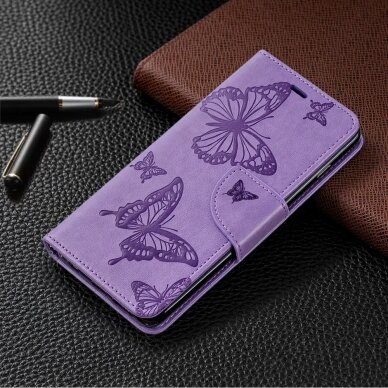 Samsung S10 violetinis Tracy K.FLEXI dėklas Drugeliai 6