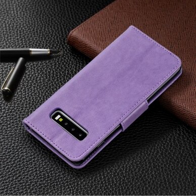 Samsung S10 violetinis Tracy K.FLEXI dėklas Drugeliai 7