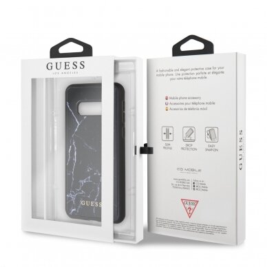 Samsung S10e juoda GUESS nugarėlė GUHCS10LHYMABK 5