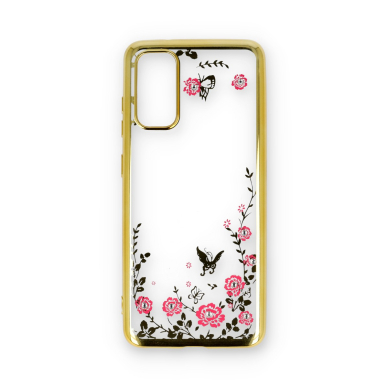 Samsung S20 aukso spalvos perfect FLOWERS nugarėlė 1