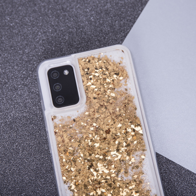 Samsung S20 FE aukso spalvos WATER SPARKLE nugarėlė 6