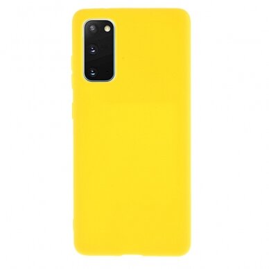Samsung S20 FE geltona MAT+ nugarėlė