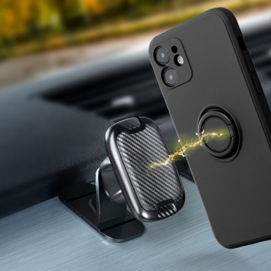 Samsung S20 FE juoda MAGNETIC RING nugarėlė 7