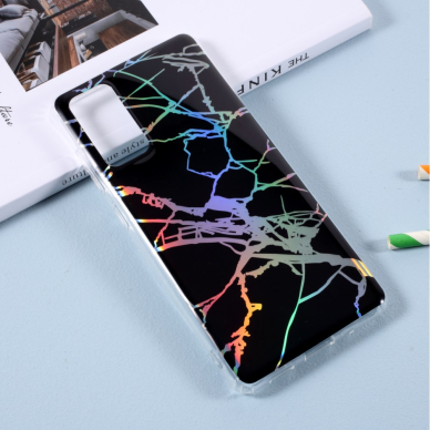 Samsung S20 FE Tracy Black Marble+ nugarėlė 1