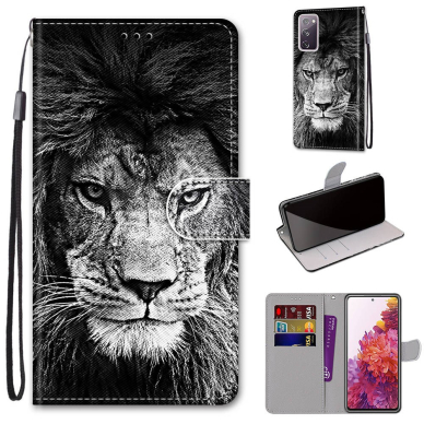 Samsung S20 FE Tracy fashion dėklas Black White Lion Head 3