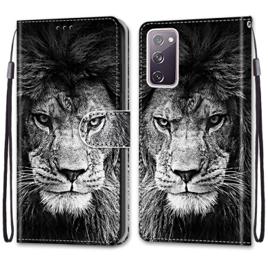 Samsung S20 FE Tracy fashion dėklas Black White Lion Head