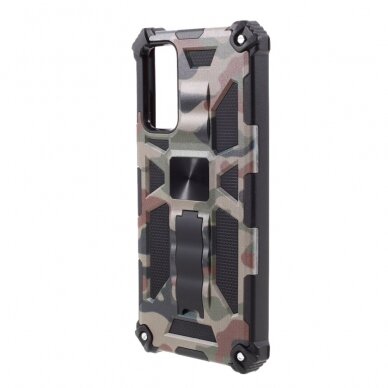 Samsung S20 FE green camouflage ARMOR METAL nugarėlė 1