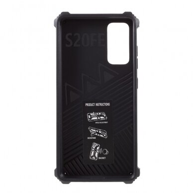 Samsung S20 FE green camouflage ARMOR METAL nugarėlė 2