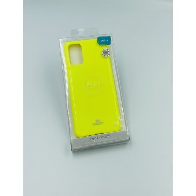 Samsung S20 PLUS geltona JELLY FL nugarėlė 3