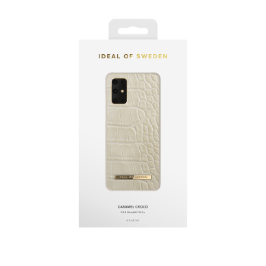 Samsung S20 PLUS iDeal Of Sweden nugarėlė Caramel Croco 2 Samsung S20 PLUS iDeal Of Sweden nugarėlė Caramel Croco 2