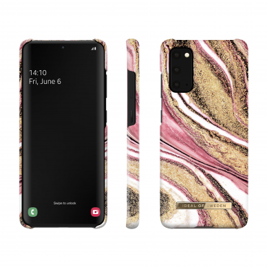 Samsung S20 PLUS iDeal Of Sweden nugarėlė Cosmic Pink Swirl 2