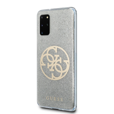 Samsung S20 PLUS sidabro spalvos GUESS nugarėlė GUHCS67PCUGLLG 2