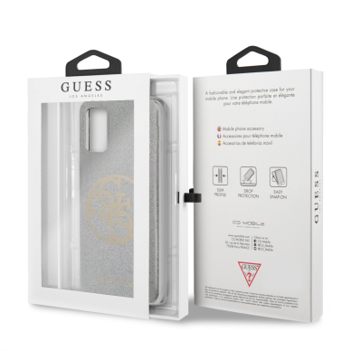 Samsung S20 PLUS sidabro spalvos GUESS nugarėlė GUHCS67PCUGLLG 6
