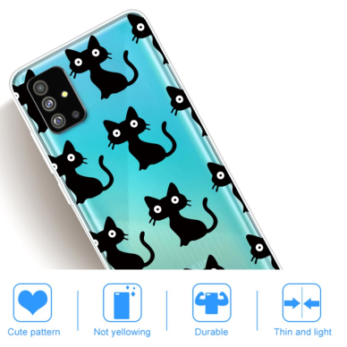 Samsung S20 PLUS Tracy clear nugarėlė Black Cats 3