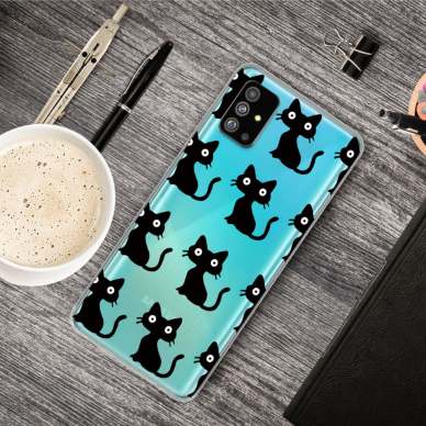 Samsung S20 PLUS Tracy clear nugarėlė Black Cats 4