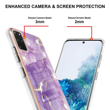 Samsung S20 PLUS Tracy nugarėlė MILKY WAY MARBLE Purple 4