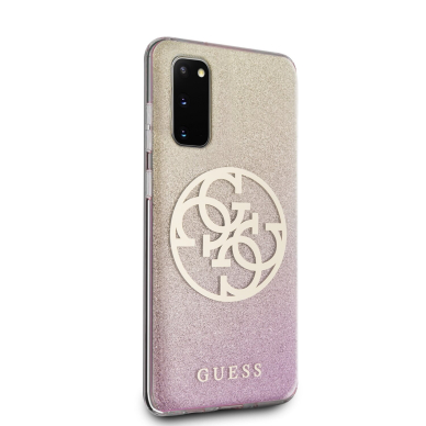 Samsung S20 rose gold GUESS nugarėlė GUHCS62PCUGLPGG 3