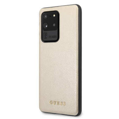 Samsung S20 ULTRA aukso spalvos GUESS nugarėlė GUHCS69IGLGO 2