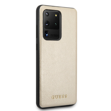 Samsung S20 ULTRA aukso spalvos GUESS nugarėlė GUHCS69IGLGO 3