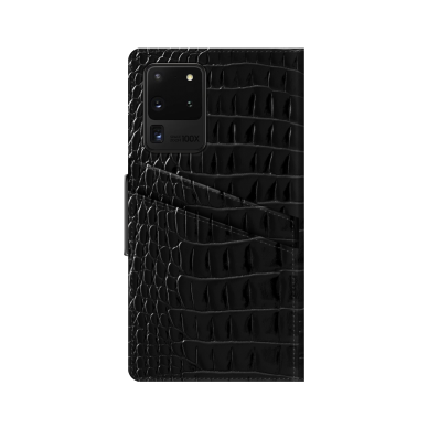 Samsung S20 ULTRA iDeal Of Sweden dėklas Neo Noir Croco 4
