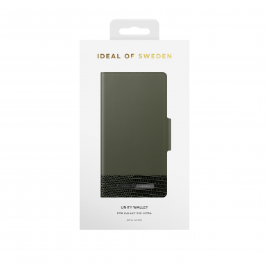 Samsung S20 ULTRA iDeal Of Sweden dėklas Unity Wallet Metal Woods 1