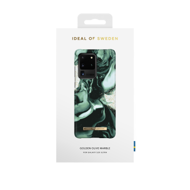 Samsung S20 ULTRA iDeal Of Sweden nugarėlė Golden Olive Marble 1
