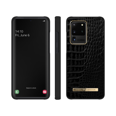Samsung S20 ULTRA iDeal Of Sweden nugarėlė Neo Noir Croco 1 Samsung S20 ULTRA iDeal Of Sweden nugarėlė Neo Noir Croco 1