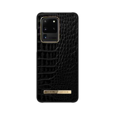 Samsung S20 ULTRA iDeal Of Sweden nugarėlė Neo Noir Croco Samsung S20 ULTRA iDeal Of Sweden nugarėlė Neo Noir Croco
