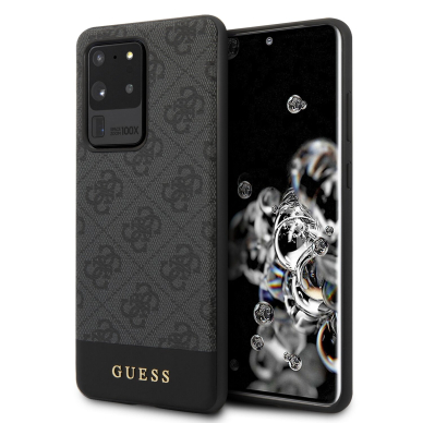Samsung S20 ULTRA pilka GUESS nugarėlė GUHCS69G4GLGR Samsung S20 ULTRA pilka GUESS nugarėlė GUHCS69G4GLGR