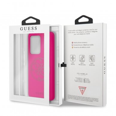 Samsung S20 ULTRA rožinė GUESS nugarėlė GUHCS69LS4GFU 6