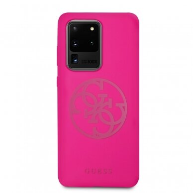 Samsung S20 ULTRA rožinė GUESS nugarėlė GUHCS69LS4GFU 2