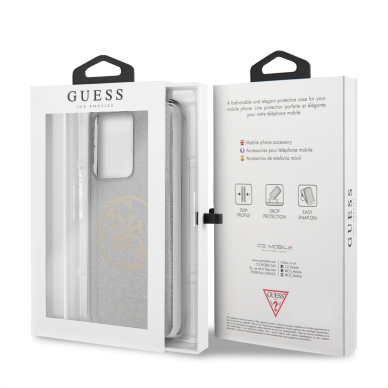 Samsung S20 ULTRA sidabro spalvos GUESS nugarėlė GUHCS69PCUGLLG 6
