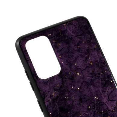 Samsung S20 violetinė EPOXY MARBLE nugarėlė 2