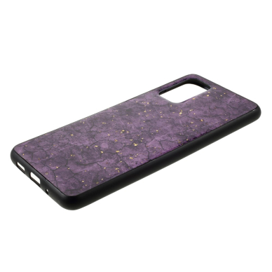 Samsung S20 violetinė EPOXY MARBLE nugarėlė 3