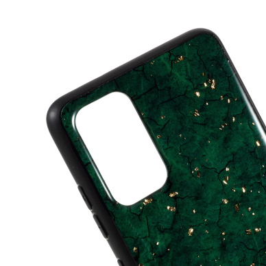 Samsung S20 žalia EPOXY MARBLE nugarėlė 2