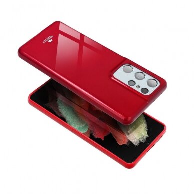 Samsung S21 FE red MERCURY JELLY nugarėlė 1