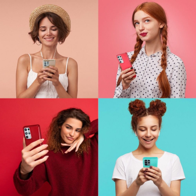 Samsung S21 FE red MERCURY JELLY nugarėlė 4